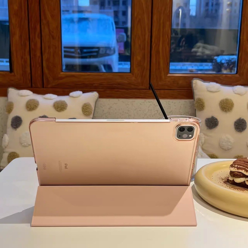 สําหรับ iPad Air 11 2024 Air 6th Pro 11 2022 M2 Pro M1 12.9 Air 5 Air 4 Pro 11 10th 10.9 Air 3 2 1 10.2 9th 8th 7th 9.7 6th 5th Mini 6 5 4 Matte PU หนัง เคส Hard PC Clear Cover