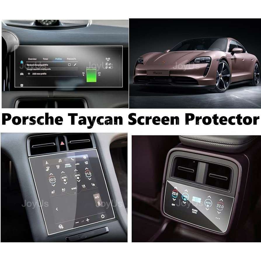 Porsche Taycan (2020-2026) Infotainment Screen Protector Porsche Taycan Tempered Glass Protector Acc
