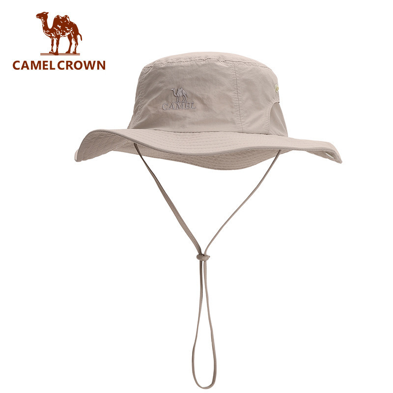 Camel CROWN หมวกบักเก็ต ป้องกันแสงแดด หมวกเดินป่า กลางแจ้ง สําหรับผู้ชาย และผู้หญิง