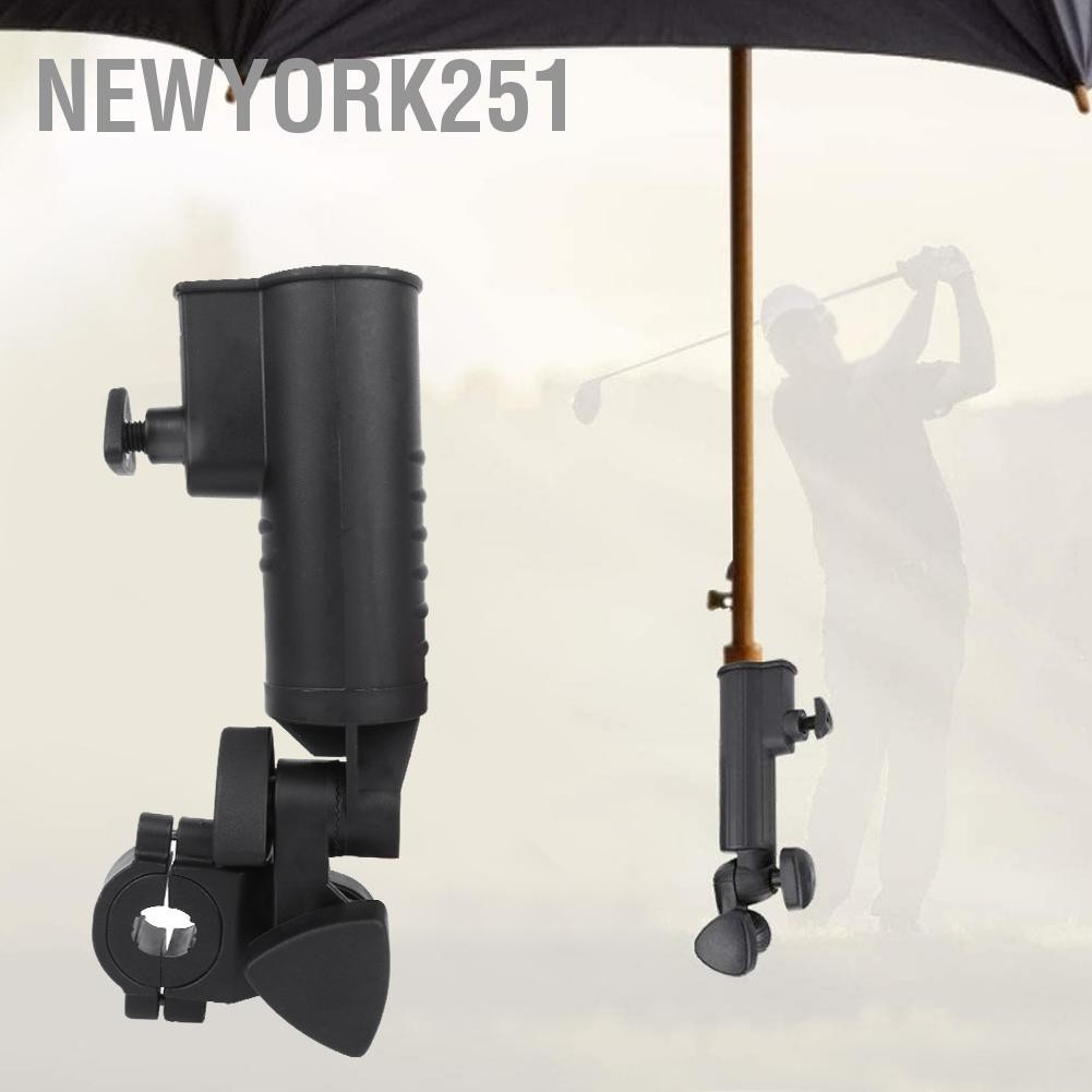 Newyork251 อุปกรณ์ฝึกซ้อมกอล์ฟอุปกรณ์กอล์ฟรถเข็นดันร่มรองรับที่วางขาตั้ง