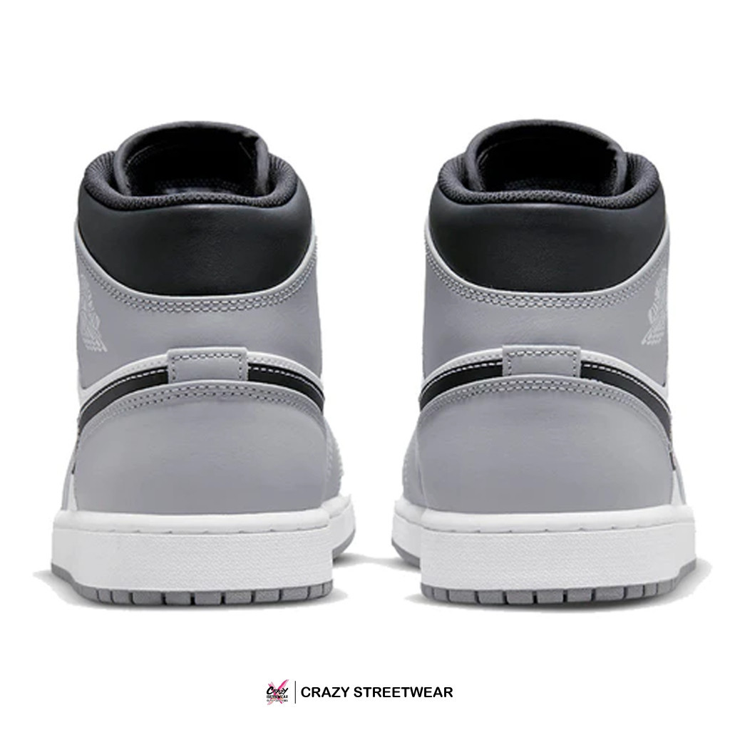 ♞,♘Nike Air Jordan 1 Mid "Light Smoke Grey" (554724-078) สินค้าลิขสิทธิ์แท้ Nike  รองเท้า true