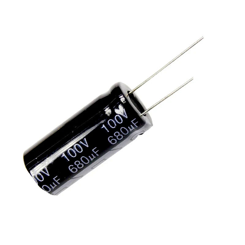 ตัวเก็บประจุอลูมิเนียมไฟฟ้า 100V680UF 16x30 มม. 100V 680UF 100wv 680mf 100vdc 680MFD 1000uf 2200uf 4