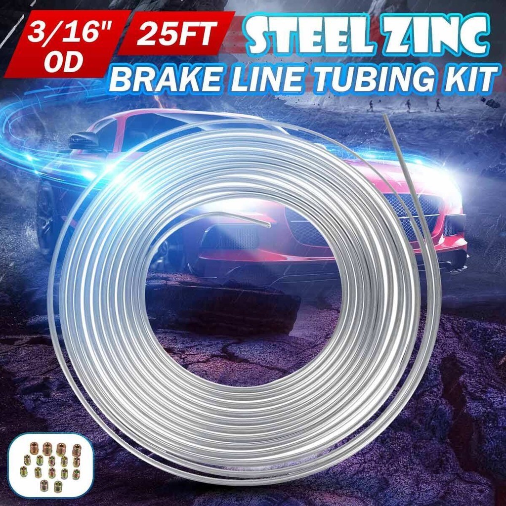25Ft ม้วนขด3/16 “OD เงินเหล็กเบรคสังกะสีสายเกียร์ท่อเชื้อเพลิง ชุปสีเงิน ม้วนขดเชือก ท่อแป๊ปเบรคท่อลม แป๊บเบรค แป๊บลม ราคา ถูกที่สุด โปรบีเคเค แกลเลอรีภาพที่ 4