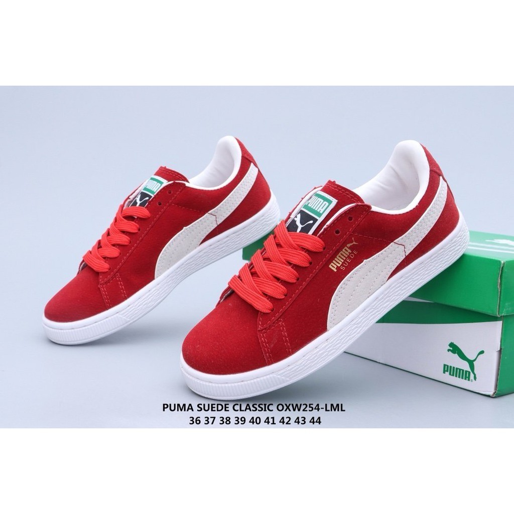 Puma Ready Stock Suede Classic red men and women casual sneakers