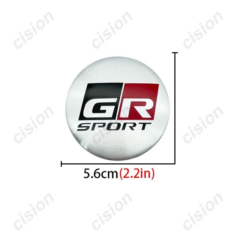 ตกแต่งบ้าน สติกเกอร์โลโก้สัญลักษณ์ 56 มม. 60 มม. สําหรับติดตกแต่งขอบดุมล้อรถยนต์ Toyota GR Gazoo Racing GR Sport VIos Yaris Corolla Cross CHR Avanza Fortune 4 ชิ้น ต่อชุด ส่งด่วน สั่งเลย