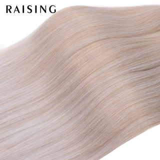 Raising กิ๊บติดผมถักโครเชต์สังเคราะห์ สีบลอนด์ 28 นิ้ว 3 ชิ้น