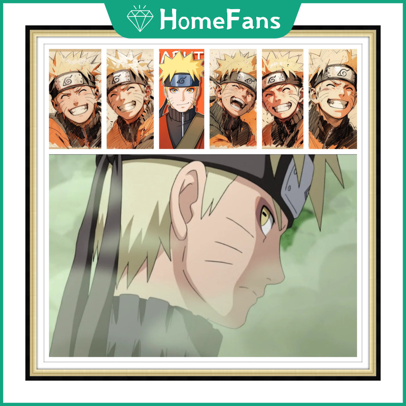 【HF】ภาพปักครอสติชคริสตัล ลายนารูโตะ 5D สําหรับตกแต่งบ้าน ห้องนอน ห้องนั่งเล่น