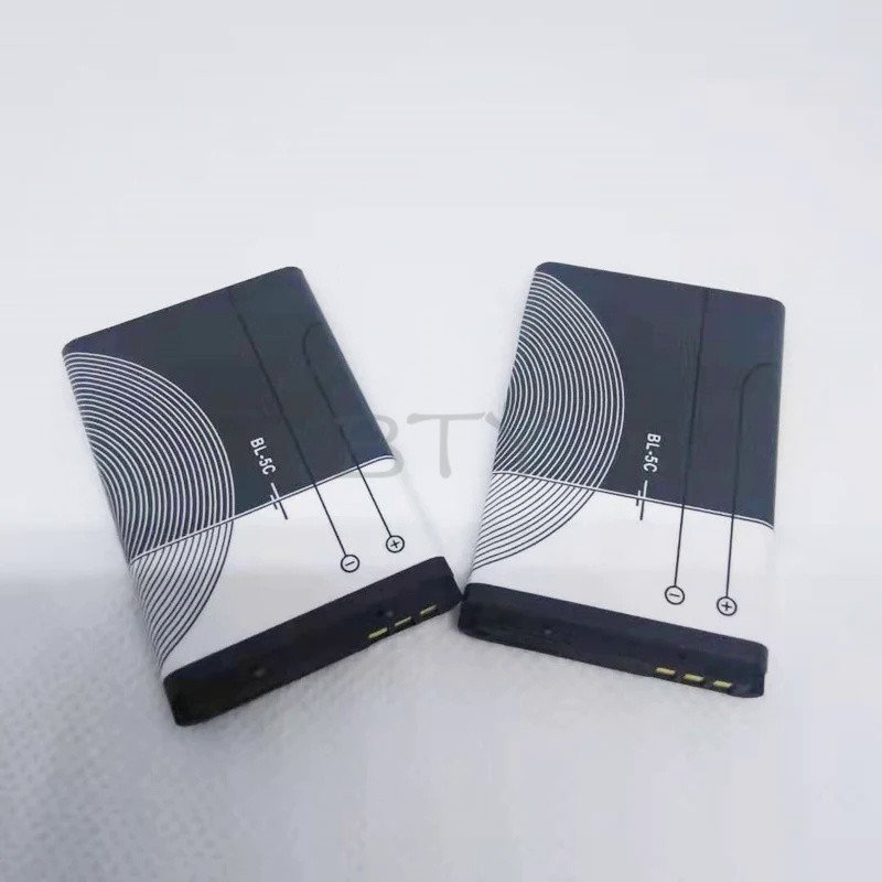 BTY High Quality BL5C 1020mAh BL 5C 3.7 Volt Battery 20 piece with CE BL-5C 1000mAh Li-ion Rechargea