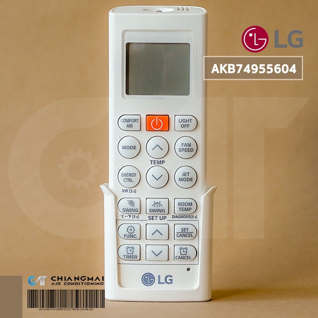 ลูกชาย75075801 (AKB74955604) รีโมทคอนโทรลเครื่องปรับอากาศ LG รีโมทคอนโทรลเครื่องปรับอากาศ LG * ใช้สําหรับเปลี่ยนรีโมทคอนโทรลเก่า Discontinued