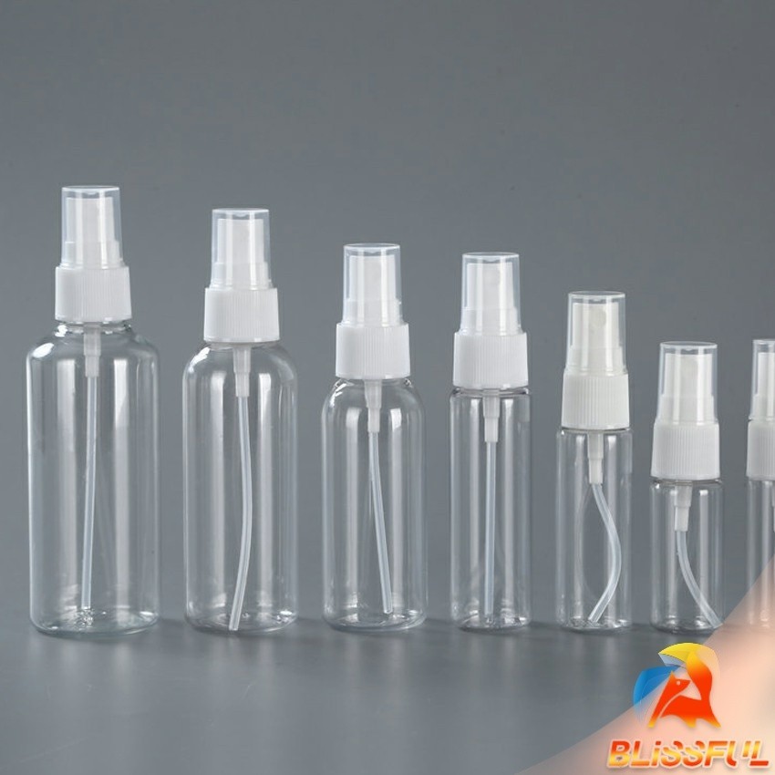 B.F ขวดสเปรย์ สีใส ขวดใส่สเปรย์พกพา ขวดสเปรย์น้ำหอม มี ขนาด 30 50 100 มล  Transparent spray bottle