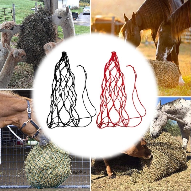 Love* Feeder สําหรับแผงลอย Hay สุทธิช้า Feed Hay กระเป๋า 36 นิ้วแขวน Hay Feeder สําหรับม้า