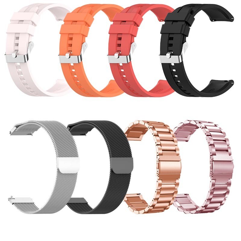 22mm ซิลิโคนโลหะสําหรับ สาย Xiaomi Redmi Watch 5 Active / Redmi Watch 5 Lite Soft Candy สีนาฬิกาสร้อยข้อมือกีฬาเปลี่ยนเข็มขัด Xiaomi