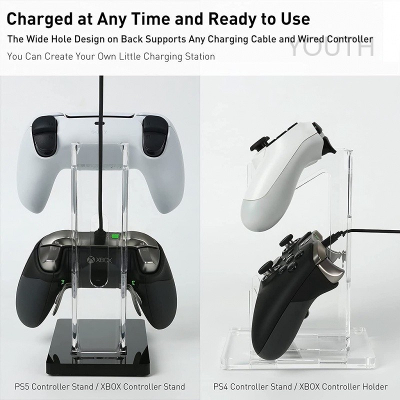4·4 ตัวยึดอะคริลิคเหมาะสําหรับการจัดเก็บของเกมแพด ps5,ps5/PS4/Xbox/switch controller อุปกรณ์เสริมขายึดจัดเก็บสากล
