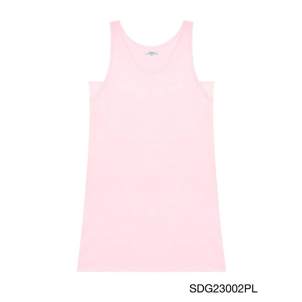 Sabina Nightwear เดรสชุดนอน ไม่มีแขนแบบเสริมฟองน้ำ รหัส SDG23002PL สีชมพูอ่อน