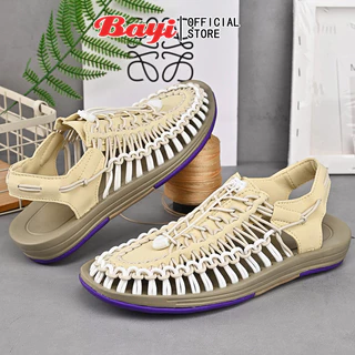 Bayi🚚 จัดส่ง 1-3 วัน 🔥【35-44 หลา】แตะ รัด ส้น สไตล์ Kenen Sandal ชาย หญิง （11 สี）รองเท้าถัก