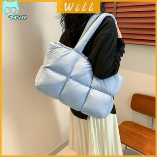 【จัดส่งในพื้นที่】กระเป๋าถือ กระเป๋าสะพายไหล่ ขนาดใหญ่ จุของได้เยอะ ทรงโท้ท ลายก้อนเมฆ สําหรับสตรี