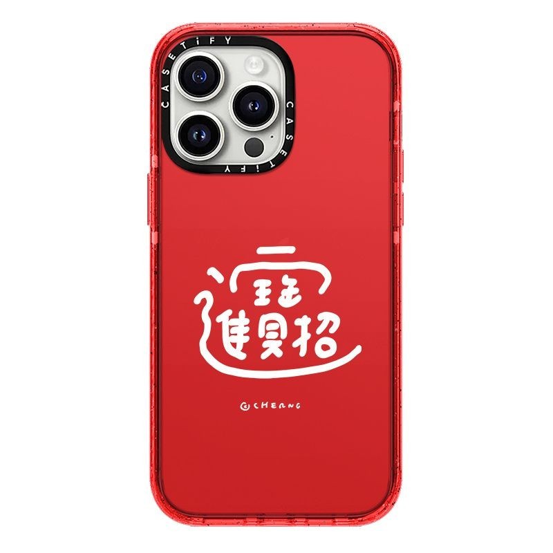 ✨Woococo✨เคสโทรศัพท์มือถือ ลายเทศกาลจีน สีแดง สําหรับ Apple iPhone 15Promax 15Promax 15Pro 15 14 13 12 11