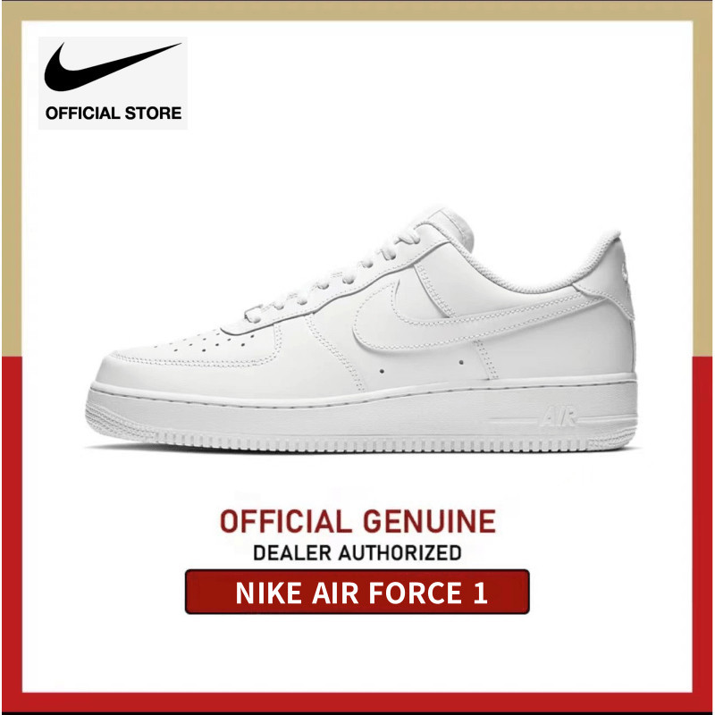 Nike Air Force 1 รองเท้าผ้าใบลําลอง สีขาว สีดํา สีขาว สีดํา สีขาว