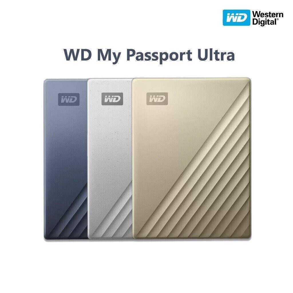 HARDDISK EXTERNAL WD 4TB My Passport Ultra (USB-C) (ฮาร์ดดิสก์พกพา) มือหนึ่ง มือสอง ของแท้ มีประกันศูนย์ไทย