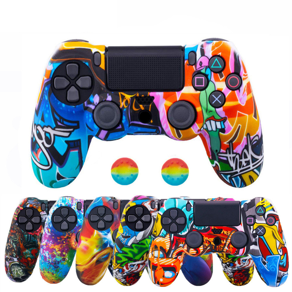 เคสซิลิโคนเจล แบบนิ่ม ป้องกันรอย สําหรับจอยเกม SONY Playstation 4 PS4 Pro Slim