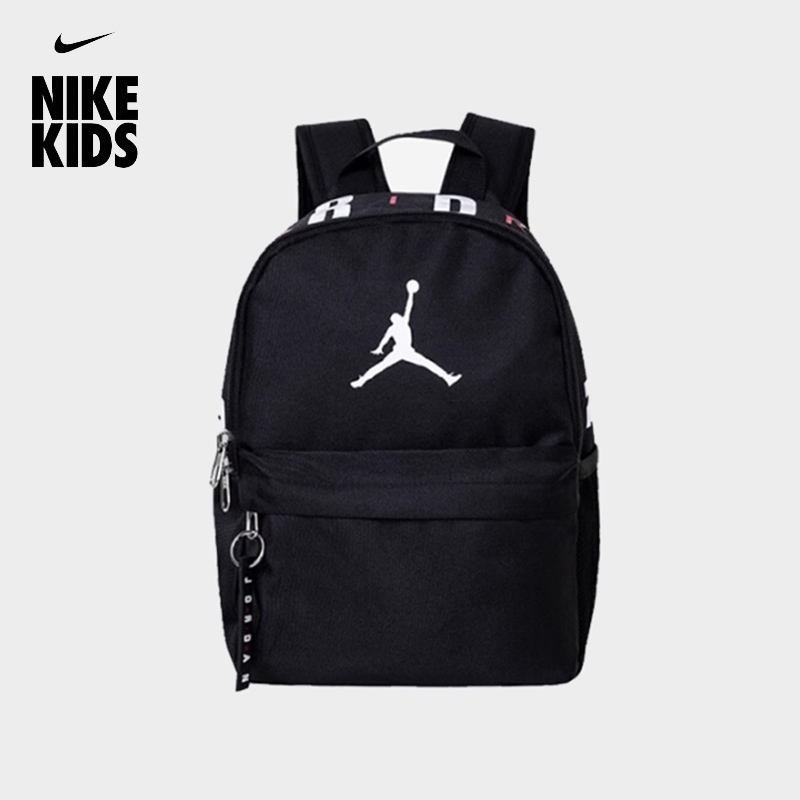 Nike Air Jordan Nike กระเป๋านักเรียนเด็กชายและเด็กหญิง เป้สะพายหลัง กระเป๋าพักผ่อนกลางแจ้ง กระเป๋าค