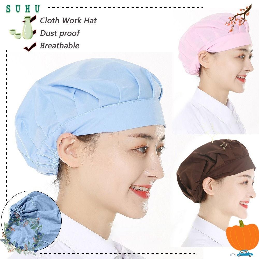 Suhu หมวกคลุมผม ผ้าฝ้าย ป้องกันฝุ่น เหมาะกับใส่ทํางาน ทําอาหาร สําหรับผู้หญิง และผู้ชาย