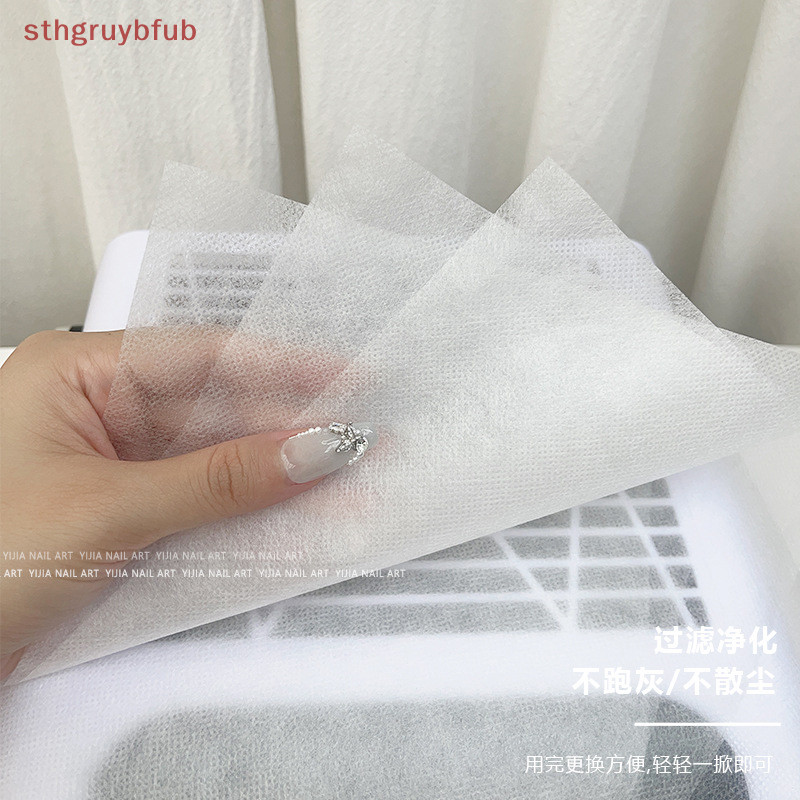 Sthb กระดาษกรองฝุ่น แบบเปลี่ยน สําหรับตกแต่งเล็บ 100 ชิ้น