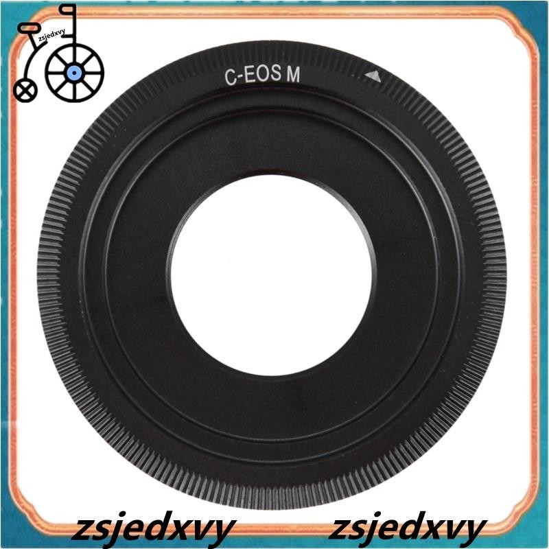 [zsjedxvy] แหวนอะแดปเตอร์เลนส์กล้อง CCTV C-EOS M สีดํา สําหรับ Canon EOS M M2 M3