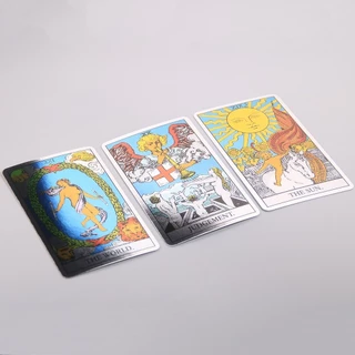 [ส่งจากไทย] ไพ่ทาโรต์โฮโลแกรม สีรุ้ง พร้อมไกด์ PDF สําหรับครอบครัว