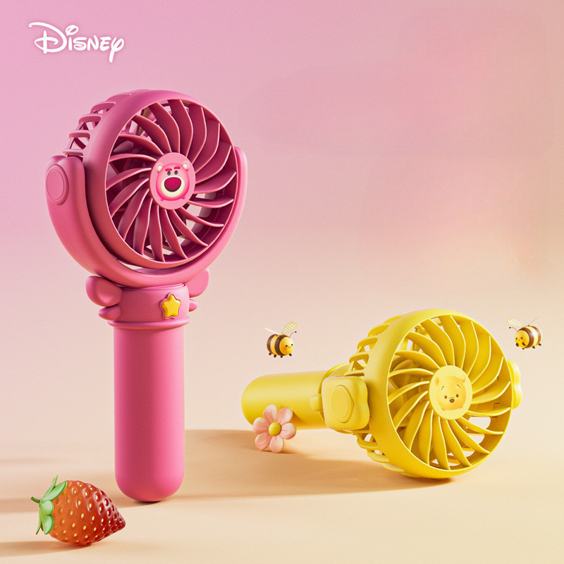 พัดลมไฟฟ้า ขนาดเล็ก แบบพกพา 1200mAh Disney J-02 Winnie The Pooh เสียงเงียบ