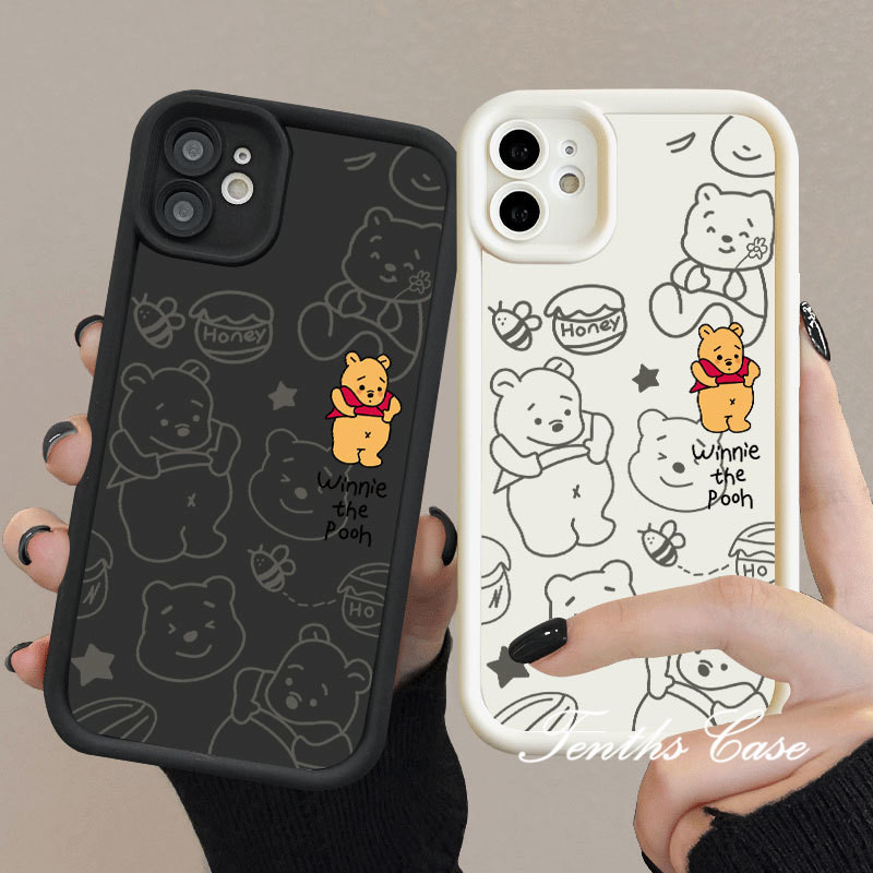 เคสโทรศัพท์มือถือแบบนิ่ม ลายการ์ตูนวินนี่น่ารัก สําหรับ Vivo Y17s V29 Y27 Y36 Y35 Y02 Y16 Y17 Y15 Y12 Y11 Y02s Y22 Y22s Y15A Y15S Y21 Y21s Y20 Y20S Y20i Y12s Y95 Y93 Y91 V25e