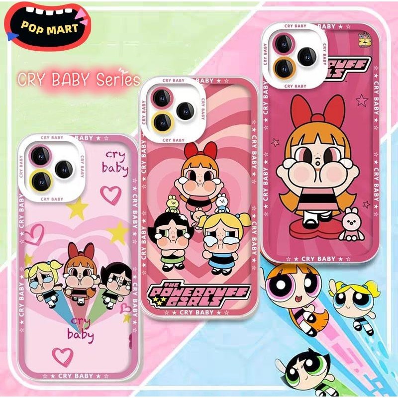 เคสโทรศัพท์มือถือ ซิลิโคนนุ่ม ใส ลายป๊อป MART Crybaby The Powerpuff Girls สําหรับ Samsung Galaxy A55 A35 M54 A14 A15 A24 A25 A54 A52 A52S S24 S23 Plus Ultra 23FE
