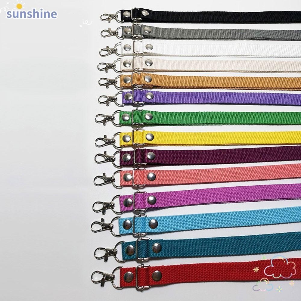Ssunshine สายคล้องกระเป๋าสะพายไหล่ ผ้าแคนวาส ปรับได้ 130 ซม. อุปกรณ์เสริม แบบเปลี่ยน สําหรับผู้หญิง