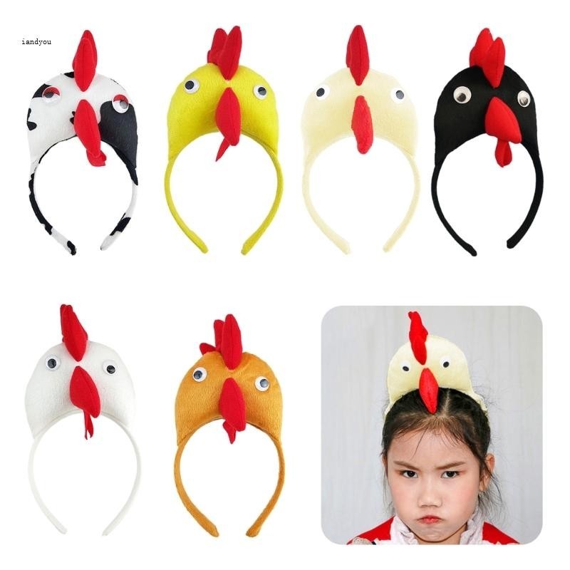 ✿ ที่คาดผม แบบกว้าง ลายการ์ตูนไก่ สําหรับถ่ายภาพสตูดิโอ