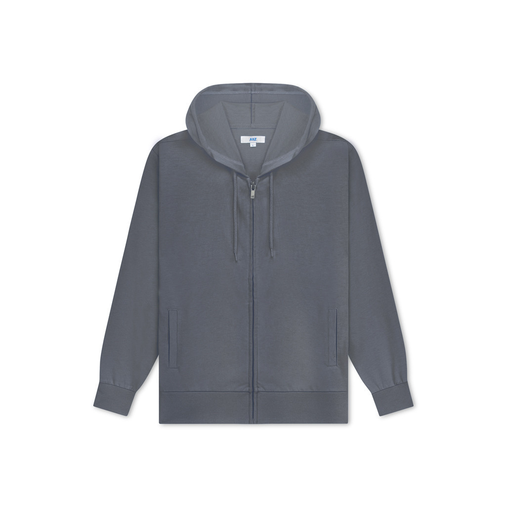 AIIZ (เอ ทู แซด) - เสื้อฮู้ดผู้ชายผ่าหน้ามีซิปสีพื้นMen’s Zipped Hoodies