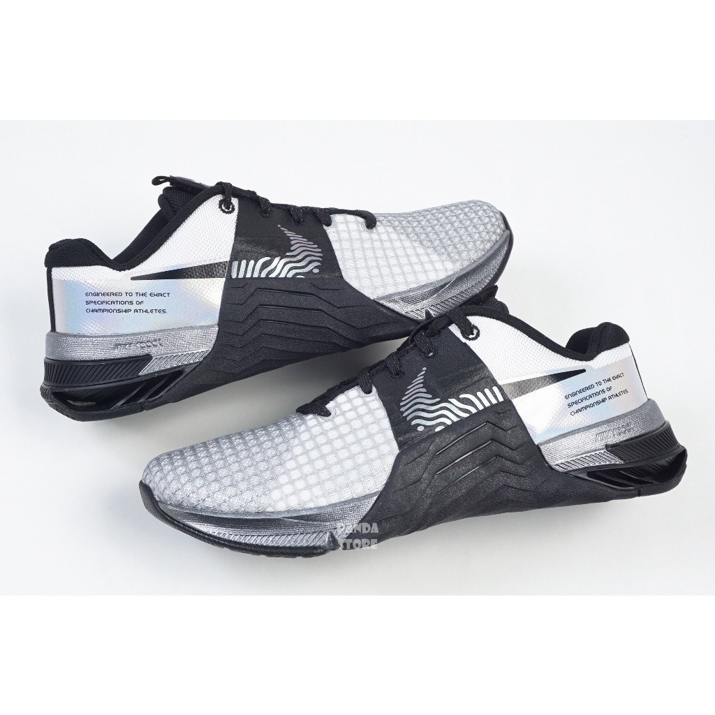 Pangda W Nike Metcon 8 PRM DQ4681-100 รองเท้าผ้าใบ สีดํา และสีเงิน สําหรับผู้หญิง