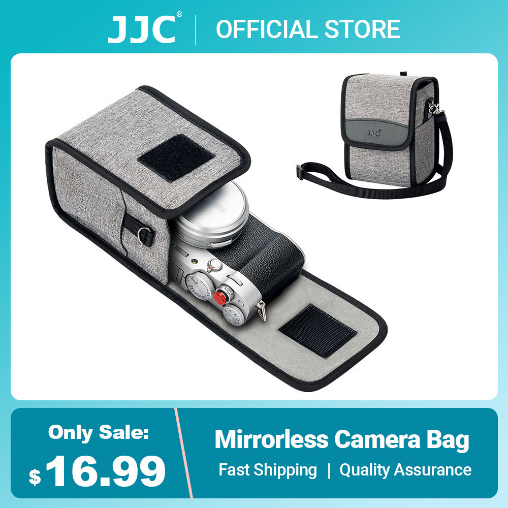 JJC กระเป๋ากล้องกระเป๋ากล้องสําหรับ Canon M50 M5 M10 G1X Sony A6600 A6500 A6400 A6000 Nikon Z30 Z50 