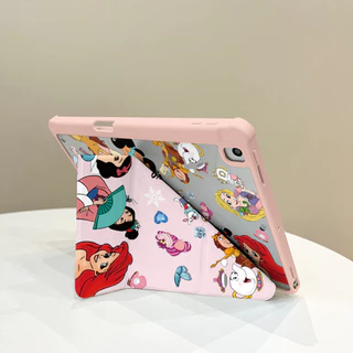 ใหม่น่ารัก Disney Running Princess Apple iPad 10th Generation พับเหมาะสําหรับ iPhone air6 เคสแท็บเล็ต pro2024 Apple iPad เคสไอแพด air6 ไอแพดเจน11 เคสไอแพด air4 เคส ipad gen9 เคส ipad case ipad gen 10 case ipad air5 เคสไอแพดเจน11 case ipad air 6 ปากกา