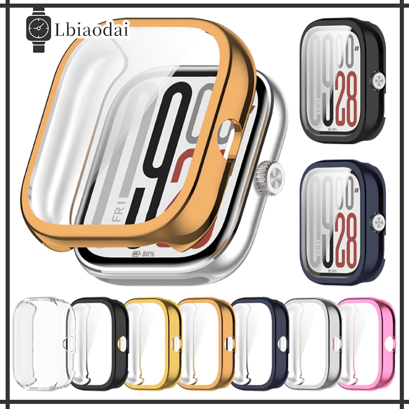 เคส TPU แบบนุ่ม ครอบคลุมเต็มจอ for Xiaomi Redmi Watch 5 เคสปกป้องหน้าจอ อุปกรณ์เสริมสมาร์ทวอทช์