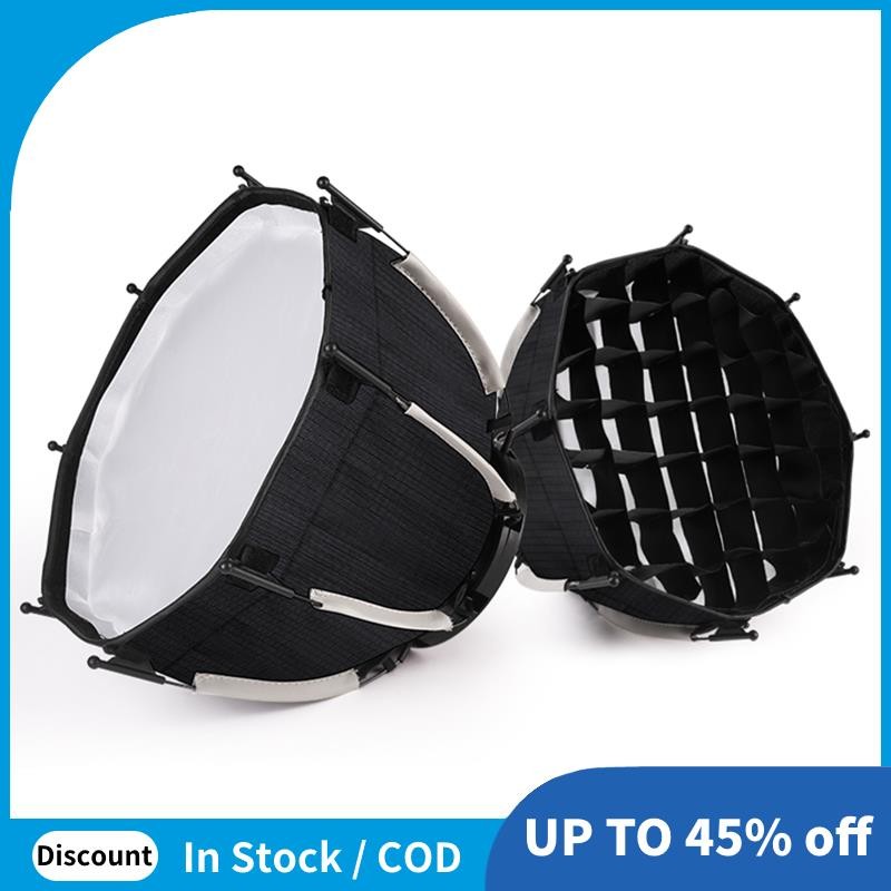 30 ซม.แปดเหลี่ยม Softbox Mini Bowens Mount Quick Release Honeycomb Grid Softbox สําหรับ ZU60 หรือ M60 COB เติมแสงสตูดิโอ