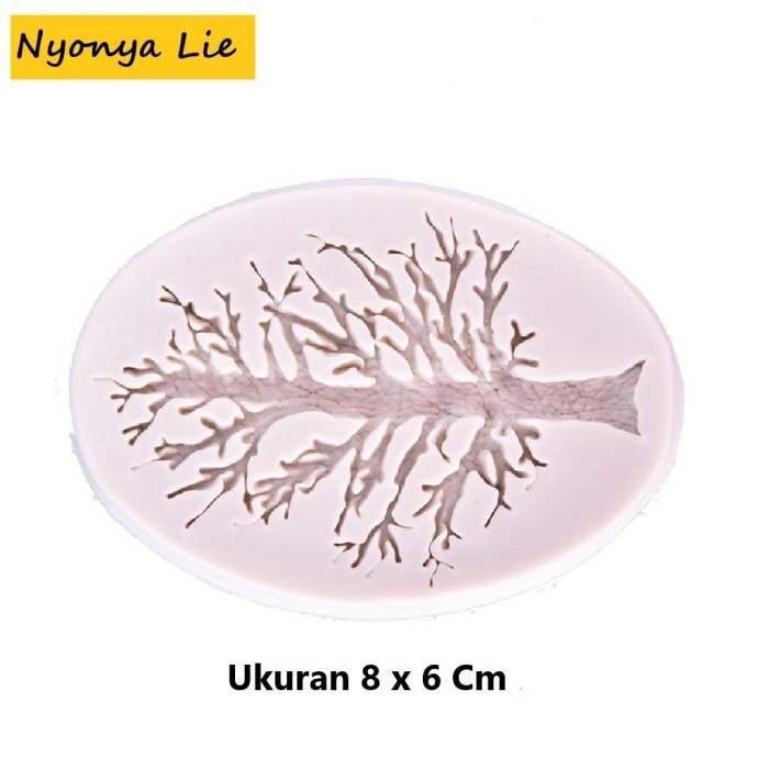 LST19 แม่พิมพ์ซิลิโคน Tuile Mold 3D Tree Chocolate Cake Decor Garnish - 3D Tree