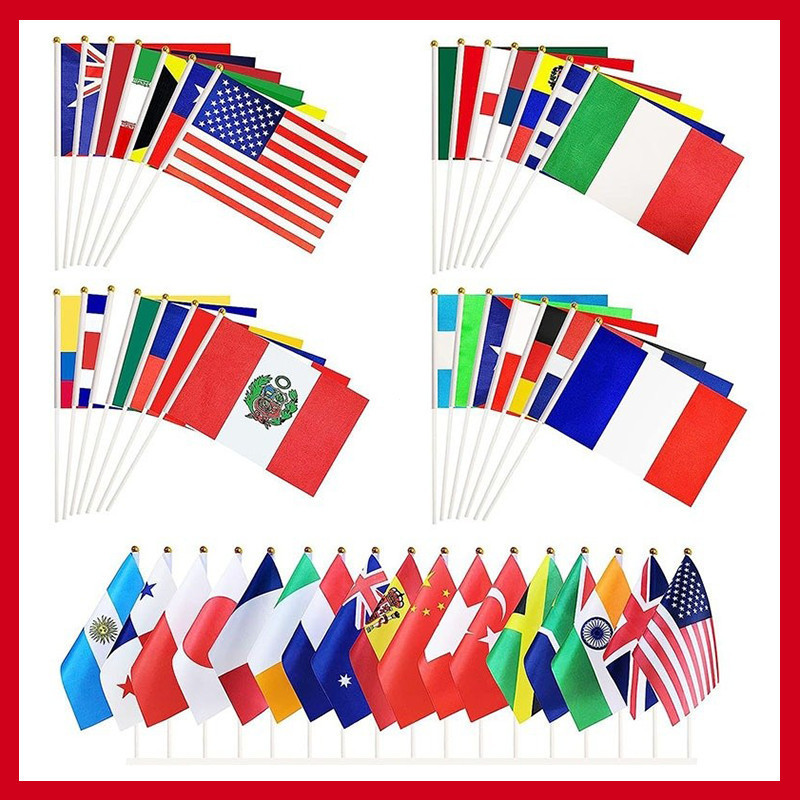 ธงประเทศทั้งหมด ธงมือถือขนาดเล็ก ธงโลก ธงประจําชาติ ธงฟุตบอลโลก ฉลอง ธงฟิลิปปินส์/เวียดนาม US/UAE/UK