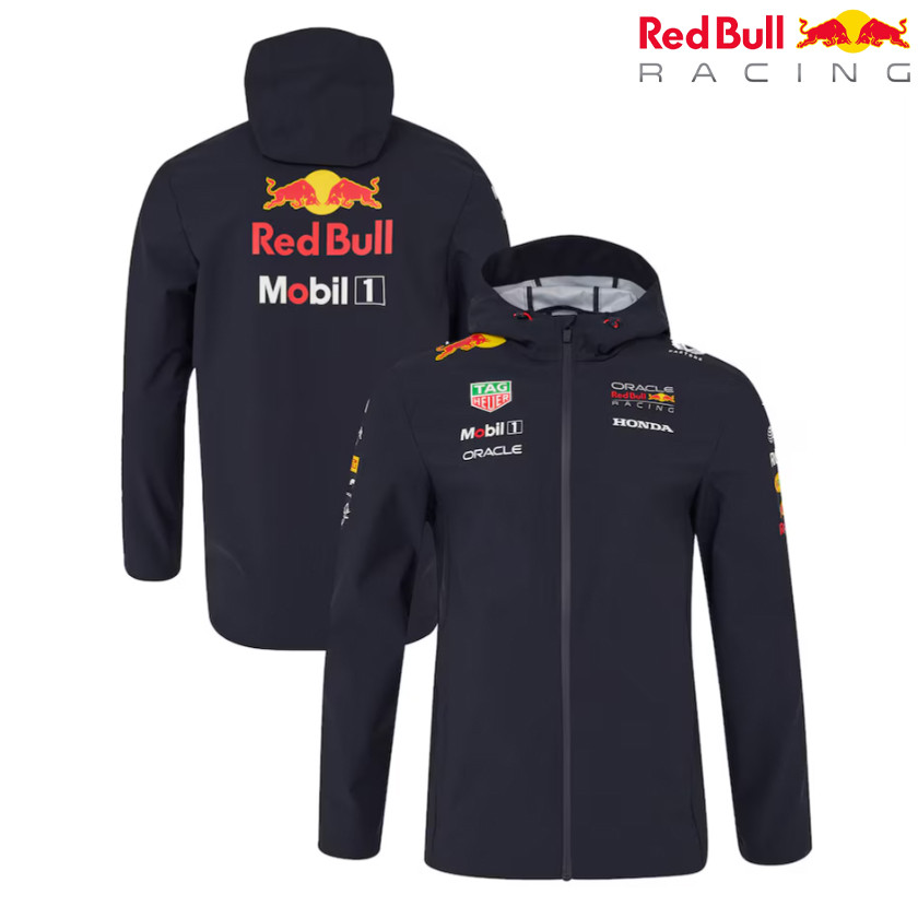 2025 ใหม่ล่าสุด F1 Racing Hooded Sweat + Red Bull Racing F1 ทีม Softshell Jacket + ฤดูใบไม้ผลิผู้ชาย