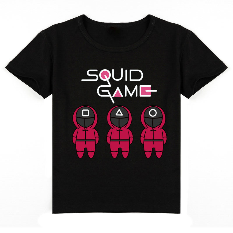 squid game tshirts for kids  squid game t shirt 100-150CM