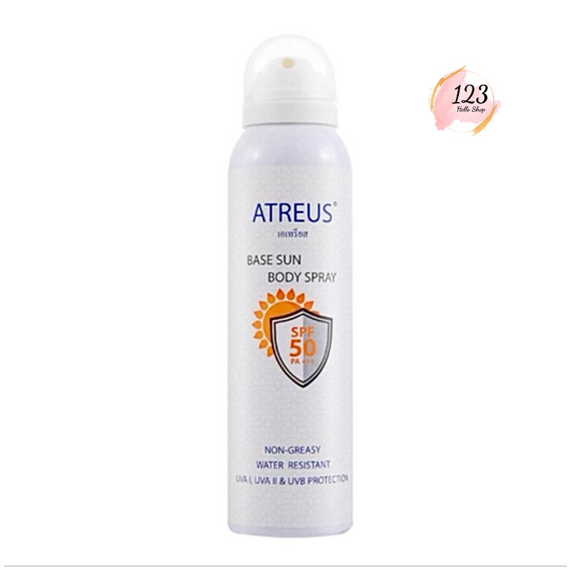 Atreus Base Sun Body Spray SPF 50 PA+++ 150 ml เอเทรียส สเปรย์กันแดด เบส บอดี้ิ ✨