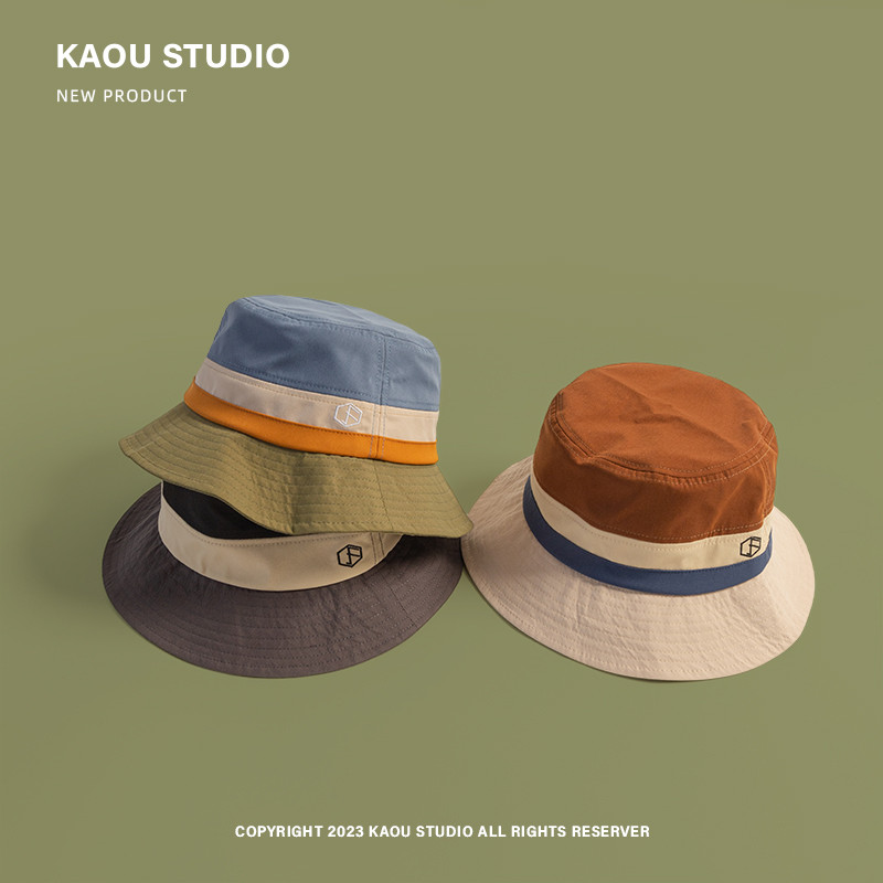 วินเทจญี่ปุ่นหมวกชาวประมงผู้ชายผู้หญิงสบายๆหมวกถัง - รูปที่ 2