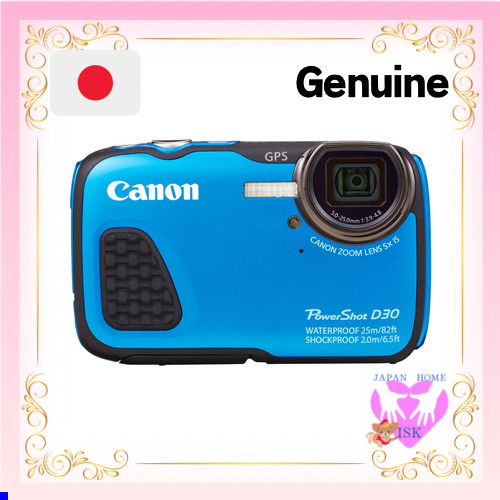 Canon Digital Camera Power Shot D30 5X Optical Zoom Blue Psd30 ส่งตรงจากญี่ปุ่น ของแท้มือสอง
