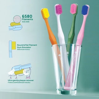 Dentiste ชุดยาสีฟันและแปรงสีฟัน สำหรับคนจัดฟัน Ultra Sensitive 100g. and 6580 Ortho Set ลดอาการเสียวฟัน ลดฟันผุ 1500PPM