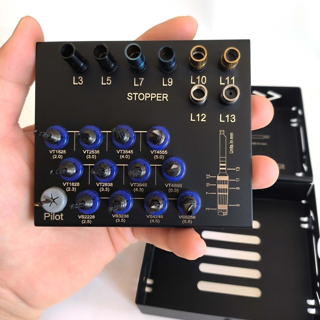 ! #@ Dental Oral Implant Bone Drill Set Bone Extrusion Tool Set Bone Densification Drill Heel Stop R