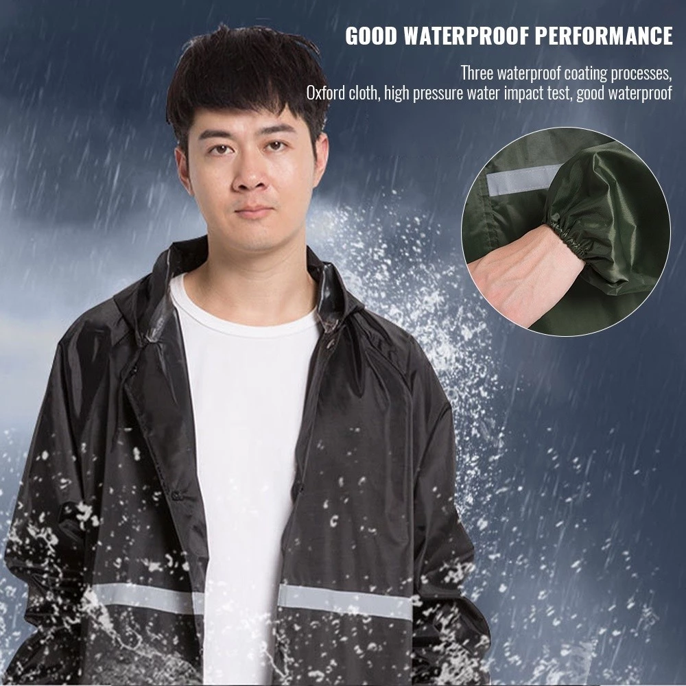 เสื้อกันฝนรถจักรยานยนต์แบบเต็มตัวสำหรับผู้ชายและผู้หญิง thumbnail 9